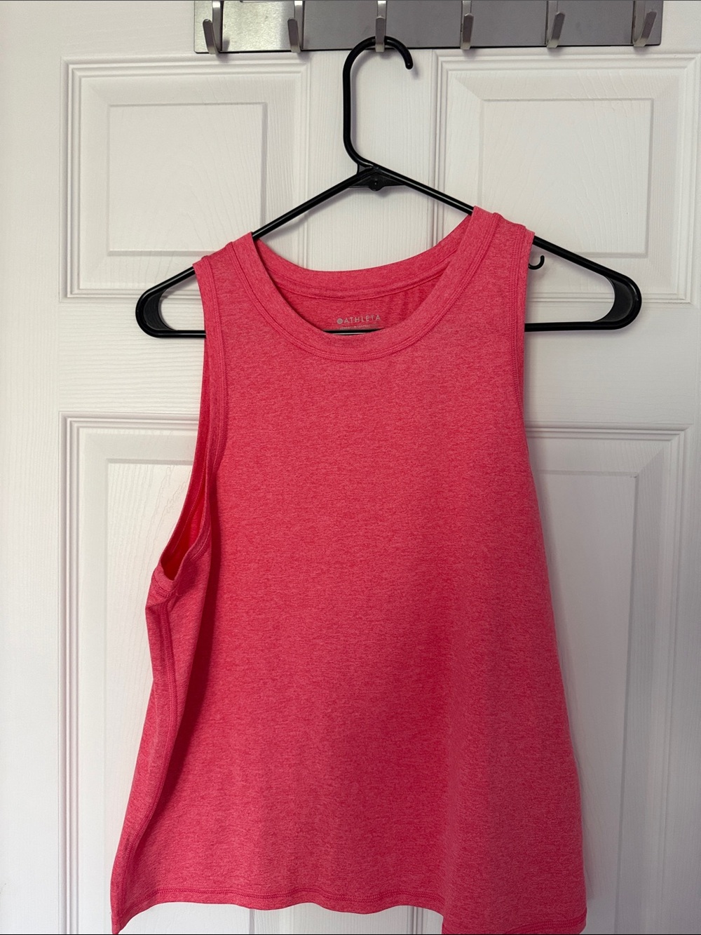 Athleta Heathered Coral-Pink Muscle Tank